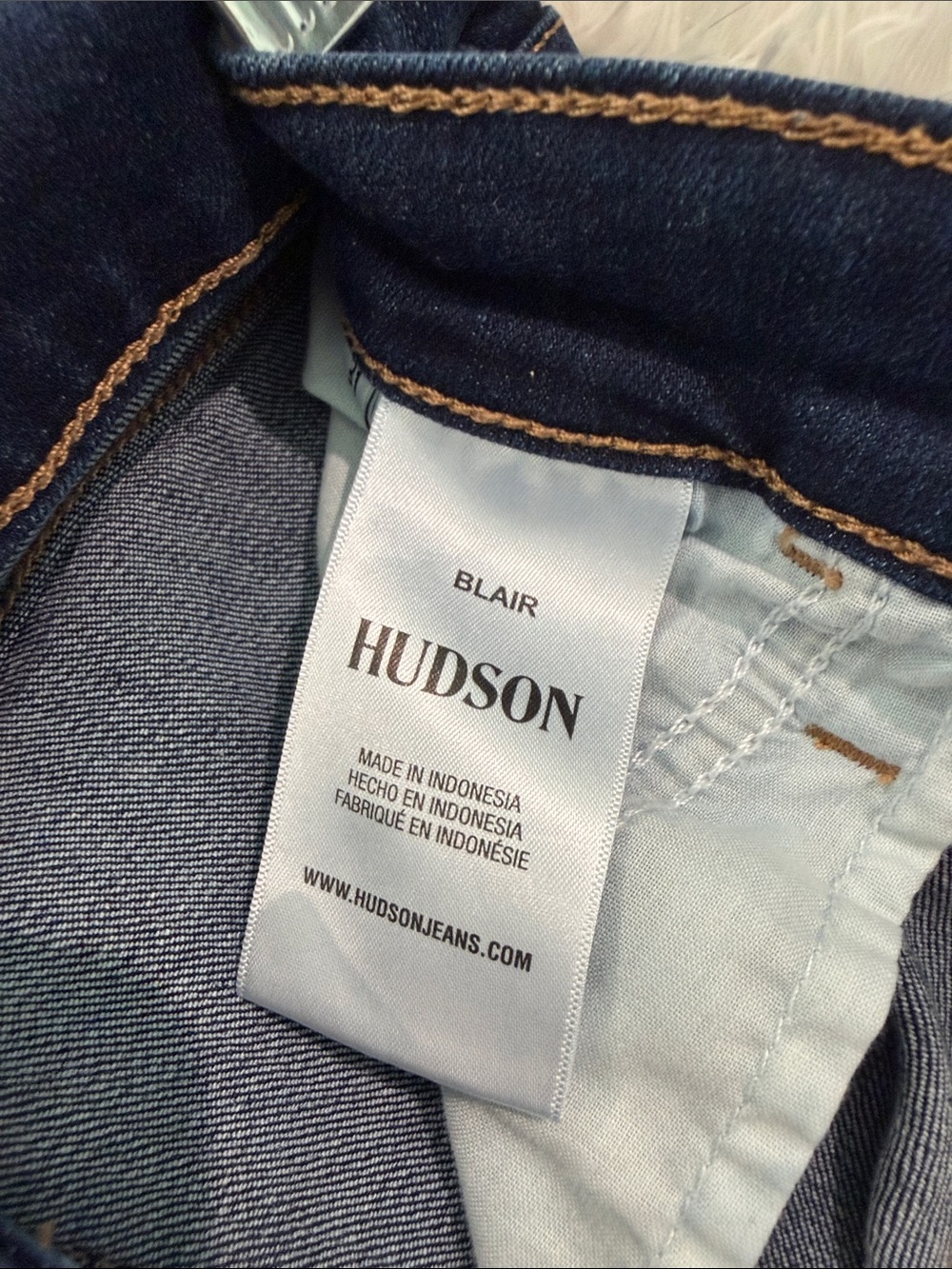 Hudson Jeans Dark Blue Wide Leg Jeans - Picture 2 of 3